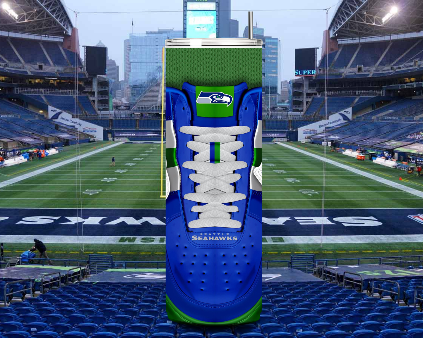 SEAHAWKS 20oz sneaker tumbler