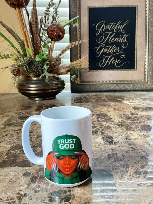 Trust God completely mug