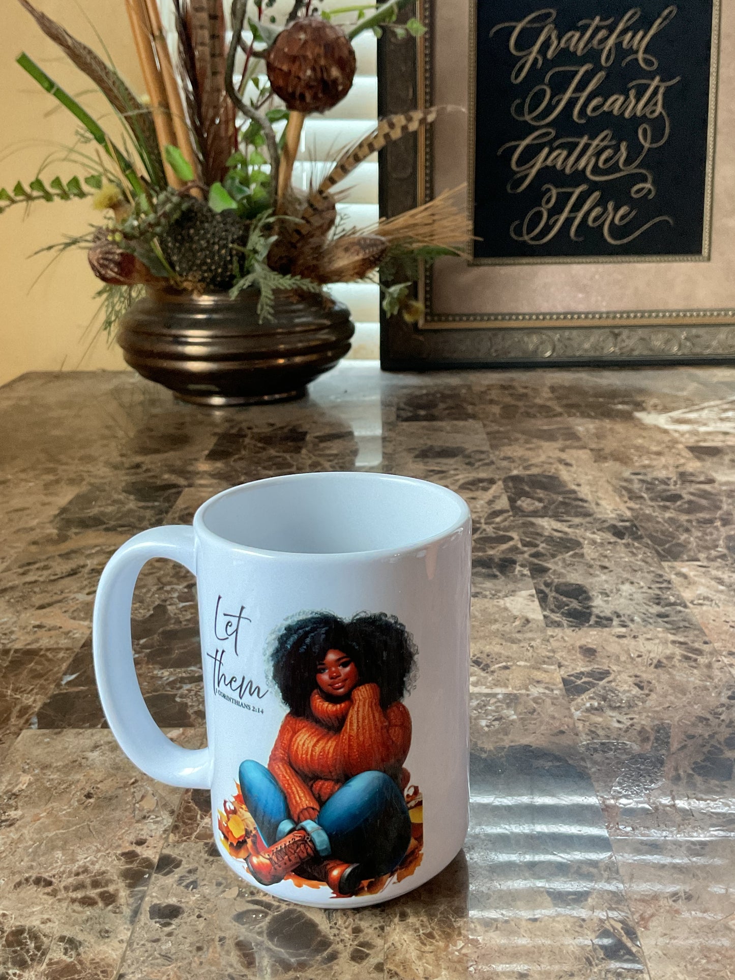 LET THEM fall mug