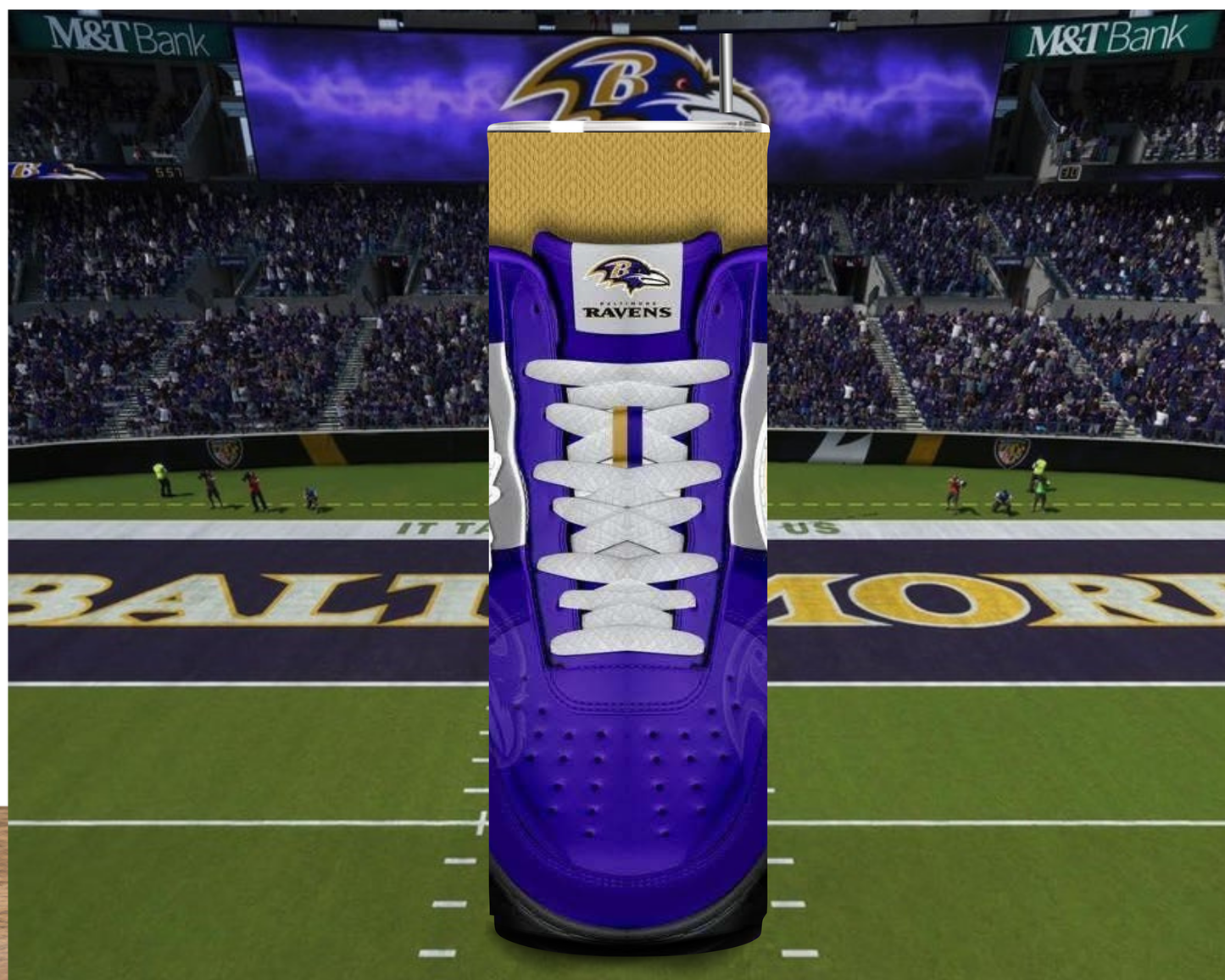 RAVENS 20oz sneaker tumbler
